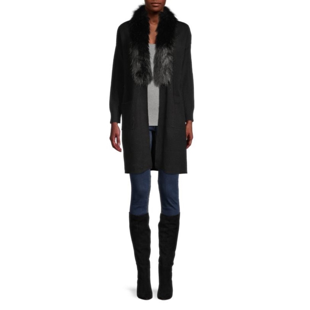 SAKS OFF FIFTH Fur Cardigan